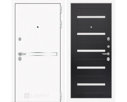 Входная дверь Лабиринт Лайн WHITE 01 (Венге)