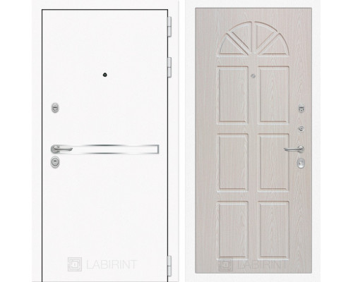 Входная дверь Лабиринт Лайн WHITE 15 (Алмон 25)