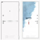 Входная дверь Лабиринт Лайн WHITE 28 Грунт (Под покраску)